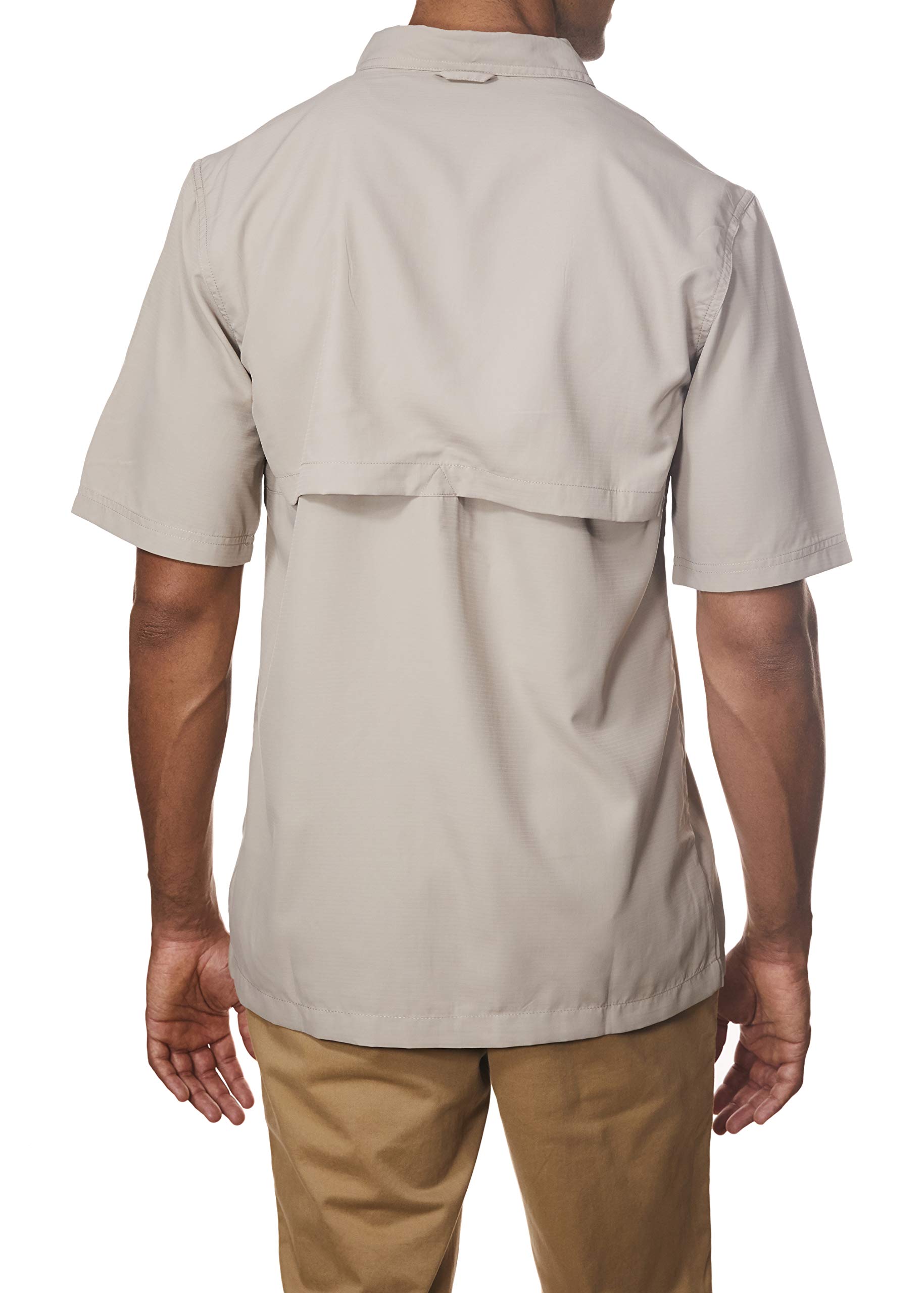 Swiss Alps Mens Short Sleeve Button Down Sun Protection UPF 30+Shirt Quick Dry Cooling Fishing Shirts Casual Summer Tops - Image 4